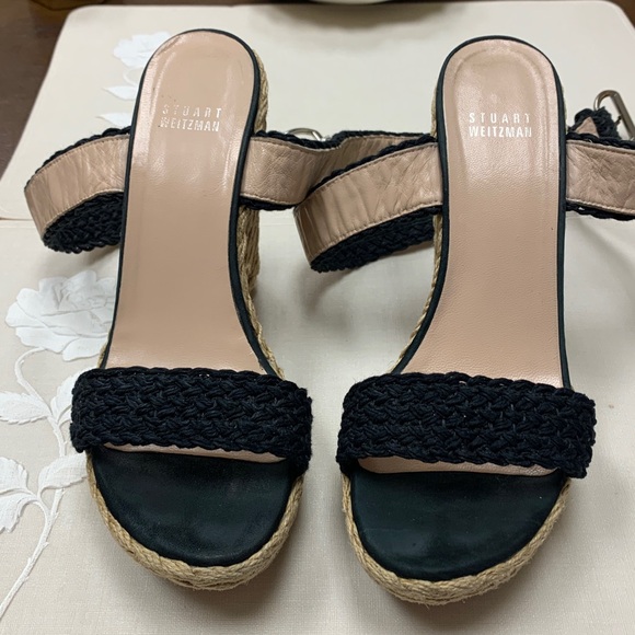 Stuart Weitzman Alexlo Espadrille Platform Wedge Sandals Size 8 M - Picture 8 of 16